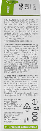 přírodní tuhé mýdlo bio verbena  alverde NATURKOSMETIK