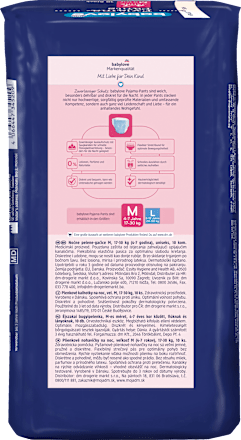 Pieluchomajtki na noc unisex, 4-7 lat, 17-30 kg babylove