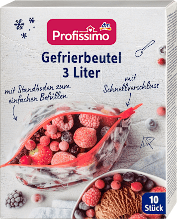 Woreczki z suwakiem 3l d.zamraż. 10szt Profissimo