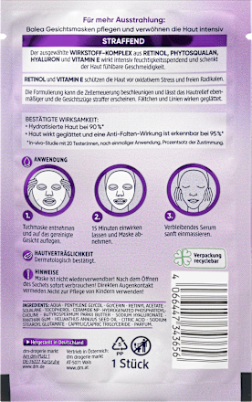 Maschera viso levigante in tessuto Balea
