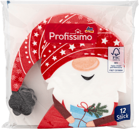 Serviete z motivom Božička, 33 x 33 cm Profissimo