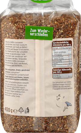 Bio rjavo laneno seme, drobljeno dmBio