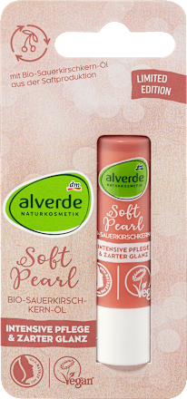 Fényes ajakápoló Soft Pearl, bio meggymagolajjal  alverde NATURKOSMETIK