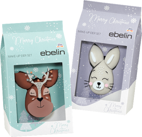 Geschenkset Make-up Eier Reh und Hase 3tlg ebelin