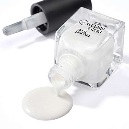 Nagellack Easy & Speedy 440 White Glitter  trend !t up