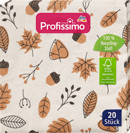 Papirne salvete, 2-slojne, 25 x 25 cm Profissimo