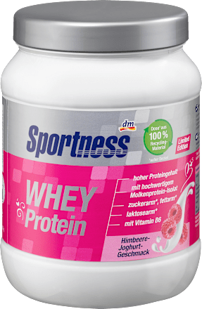 Whey Proteinpulver Himbeere Joghurt Geschmack Sportness
