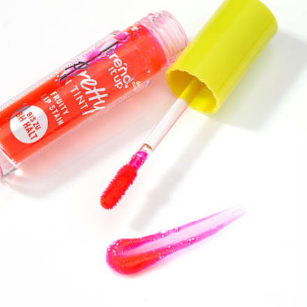 Lipgloss Fruity Lip Stain Pretty in Tint 010 Neon Pink trend !t up