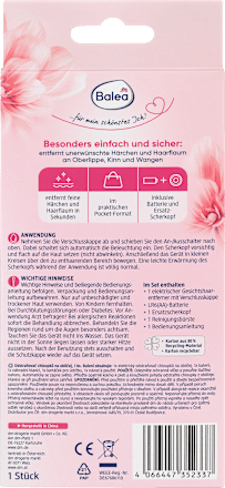 Elektrischer Gesichtshaarentferner Balea