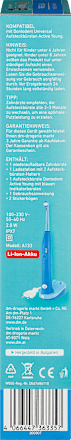 Elektrische Zahnbürste Kinder Active Young blau Dontodent