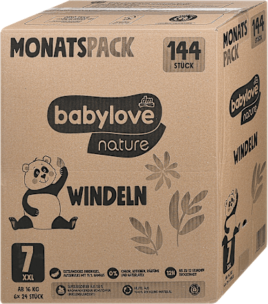 Ekološke plenice velikosti 7 XXL, 16 + kg babylove nature