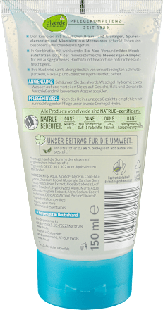 Gel za pranje lica Hydro – aloe vera i ekstrakt algi alverde NATURKOSMETIK