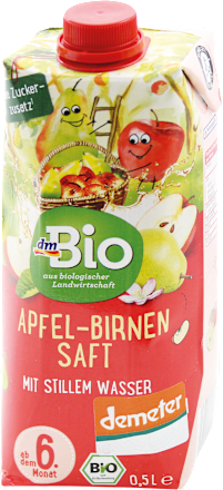 Succo di mela e pera con acqua naturale dmBio