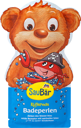 Kinder Badezusatz Kullernde Badeperlen SauBär
