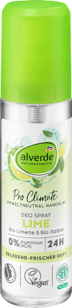 Deo rozprašovač Pro Climate Lime s bio limetkou a bio šalviou alverde NATURKOSMETIK