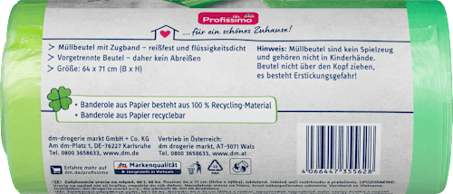 Zaťahovacie vrecia na odpad 60 l Profissimo
