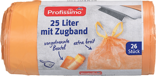 Vreče za smeti z vrvico, 25 l Profissimo