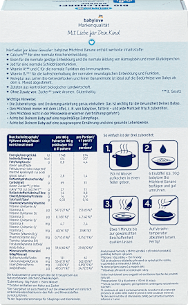 Milchbrei Banane ab dem 6. Monat babylove
