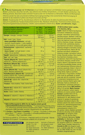 Traubenzucker 10 Vitamine Mivolis