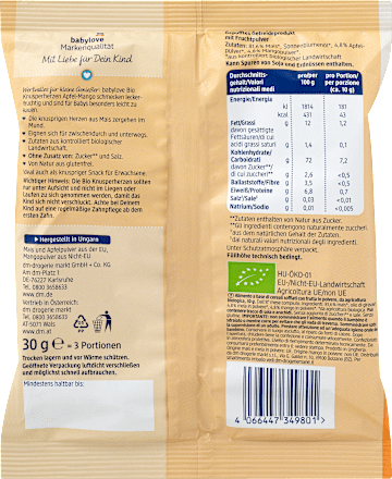Chips  de mere cu mango 8 +  babylove