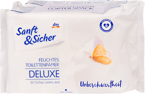 Влажна тоалетна хартия Безгрижие (2x50) Sanft&Sicher