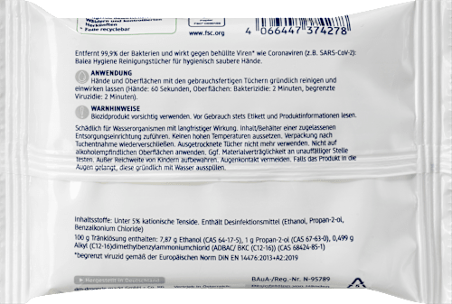 Hygiene Reinigungstücher, Reisegröße Balea