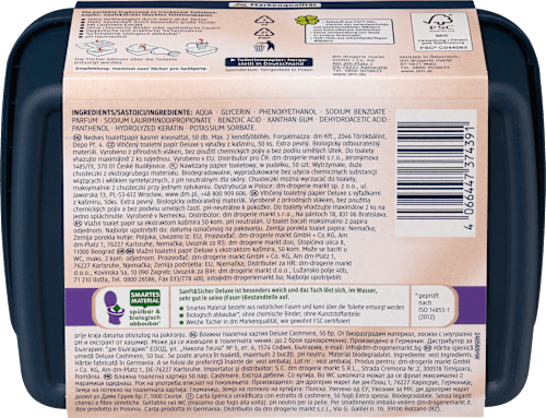 Deluxe Cashmere vlažni toalet papir u kutiji Sanft&Sicher