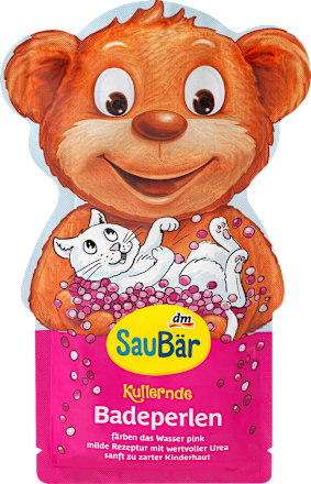 Kinder Badezusatz Kullernde Badeperlen SauBär