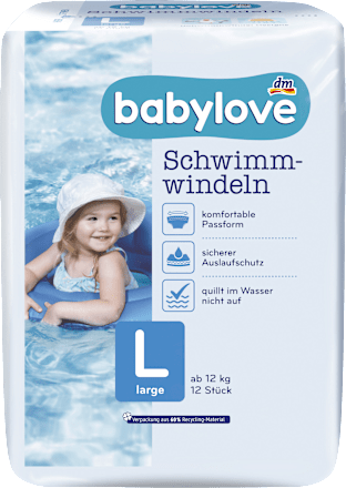 Plienky na plávanie - veľ. L (12+ kg) babylove
