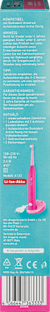 Elektrische Zahnbürste Kinder Active Young pink Dontodent