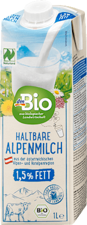 Organsko dugotrajno alpsko mleko sa 1,5% mlečne masti dmBio