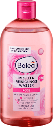 Micelarna čistilna voda 3 v 1 z vrtnico Balea