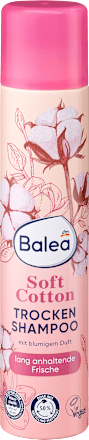 Balea suchý šampón na vlasy Soft Cotton Balea