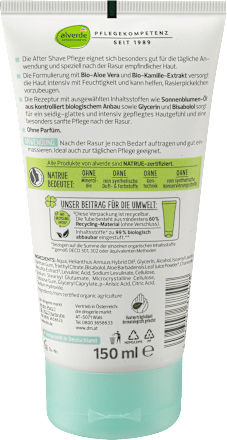 After Shave Pflege Bio-Aloe Vera Bio-Kamille alverde NATURKOSMETIK