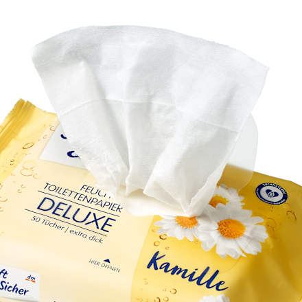 Feuchtes Toilettenpapier Deluxe Kamille Sanft&Sicher