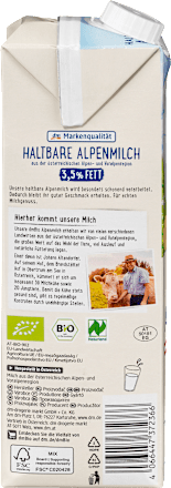 Latte 3,5%, biologico dmBio