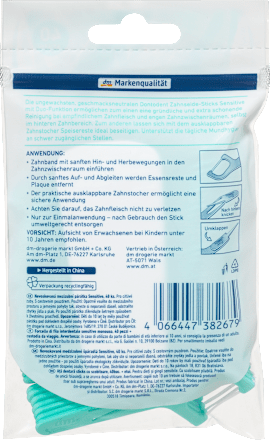 Zahnseidesticks Sensitive mit Etui Dontodent