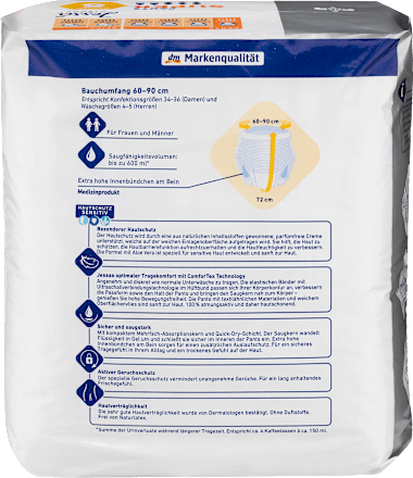 Spodnje hlače za inkontinenco SUPER, velikost S Jessa DISKRET