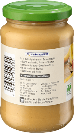 Pulpa jabłkowa z bananem dmBio