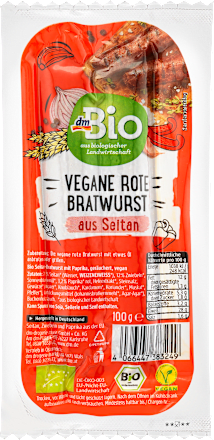 Vegane rote Bratwurst dmBio