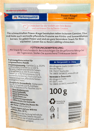 Gustare câini batoane cu pui Dein Bestes