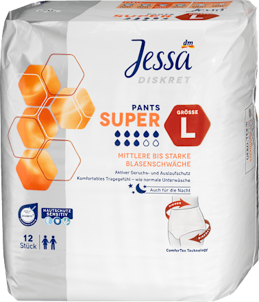 Higijenske gaćice za inkontinenciju, vel. L – super Jessa DISKRET