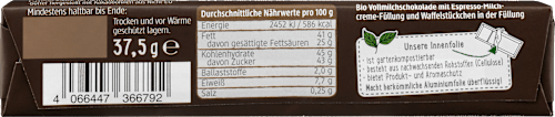 Био шоколадов бар Espresso Crunch dmBio