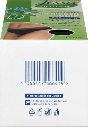 Periodenunterwäsche Slip schwarz Gr. M nature Jessa