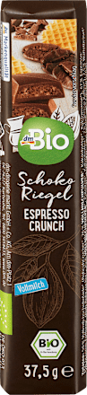 Schokoriegel, Vollmilch Espresso Crunch dmBio