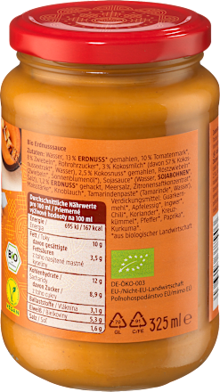 Erdnusssauce Saté dmBio