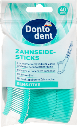 Zahnseidesticks Sensitive mit Etui Dontodent