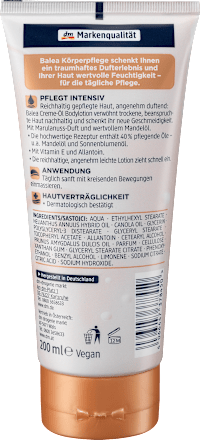 Balea Bodylotion Creme-Öl Mandelöl Balea