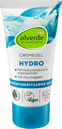 HYDRO 24h  gel krema za lice - hijaluronska kiselina i morske alge alverde NATURKOSMETIK