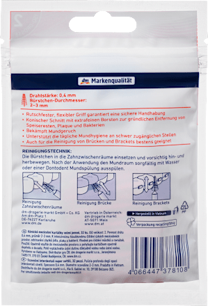 Interdentalne četkice sa drškom- veličina  2, super fine Dontodent